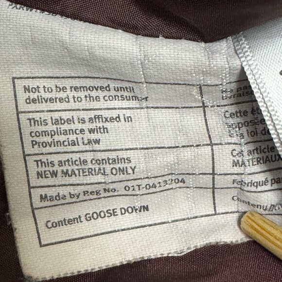 VTG Eddie Bauer Puffer Jacket Women's Small Burgandy Goose Down 650 Quilted 00s - Picture 9 of 13